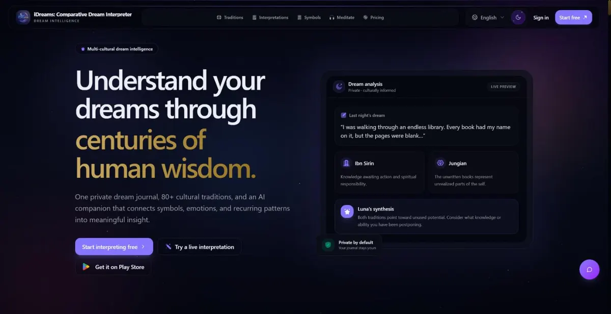 iDreams, its public site